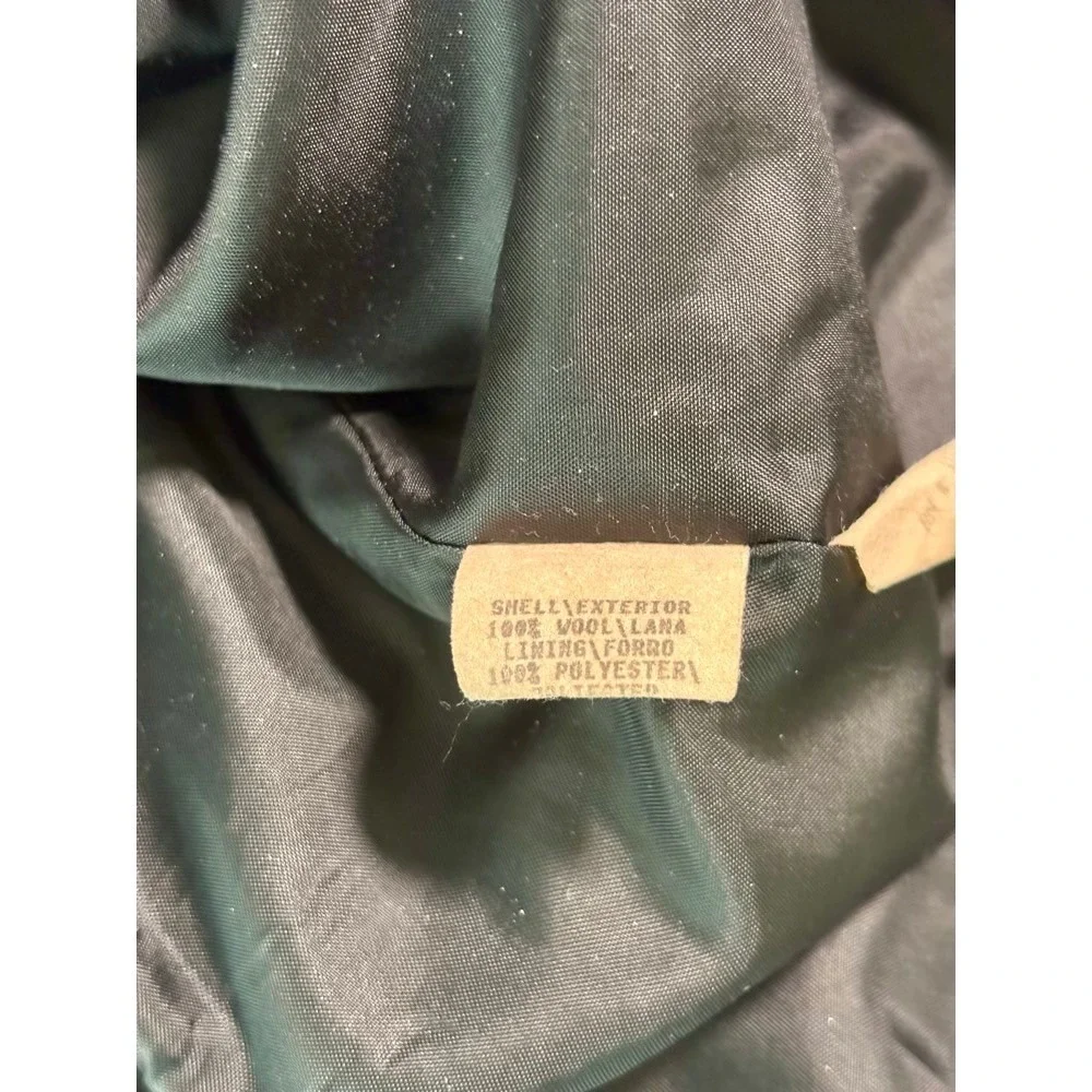 VTG Braebrook Women's Wool Blend Herringbone Zip Up Blazer Jacket Sz 14 Academia